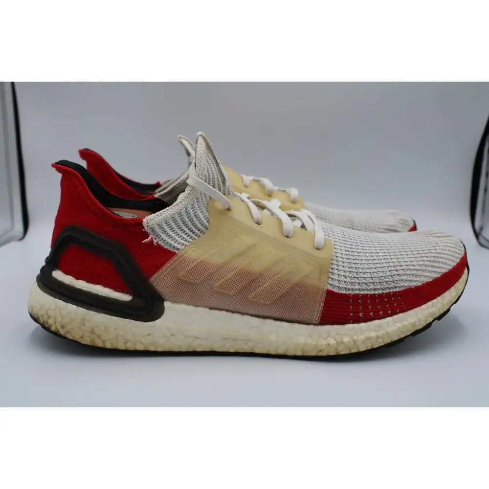 Size 14 - adidas Ultra Boost 19 White Scarlet - EF1341
